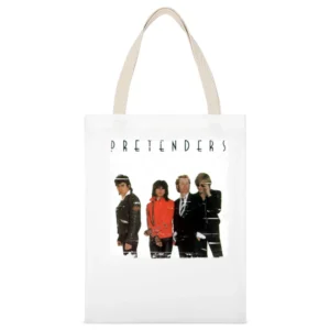 Pretenders Pretenders Album Cover Distressed Image White Canvas Tote Shopping Bag