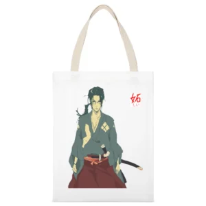 Pretty Boy jin Samurai Champloo anime manga White Canvas Tote Shopping Bag