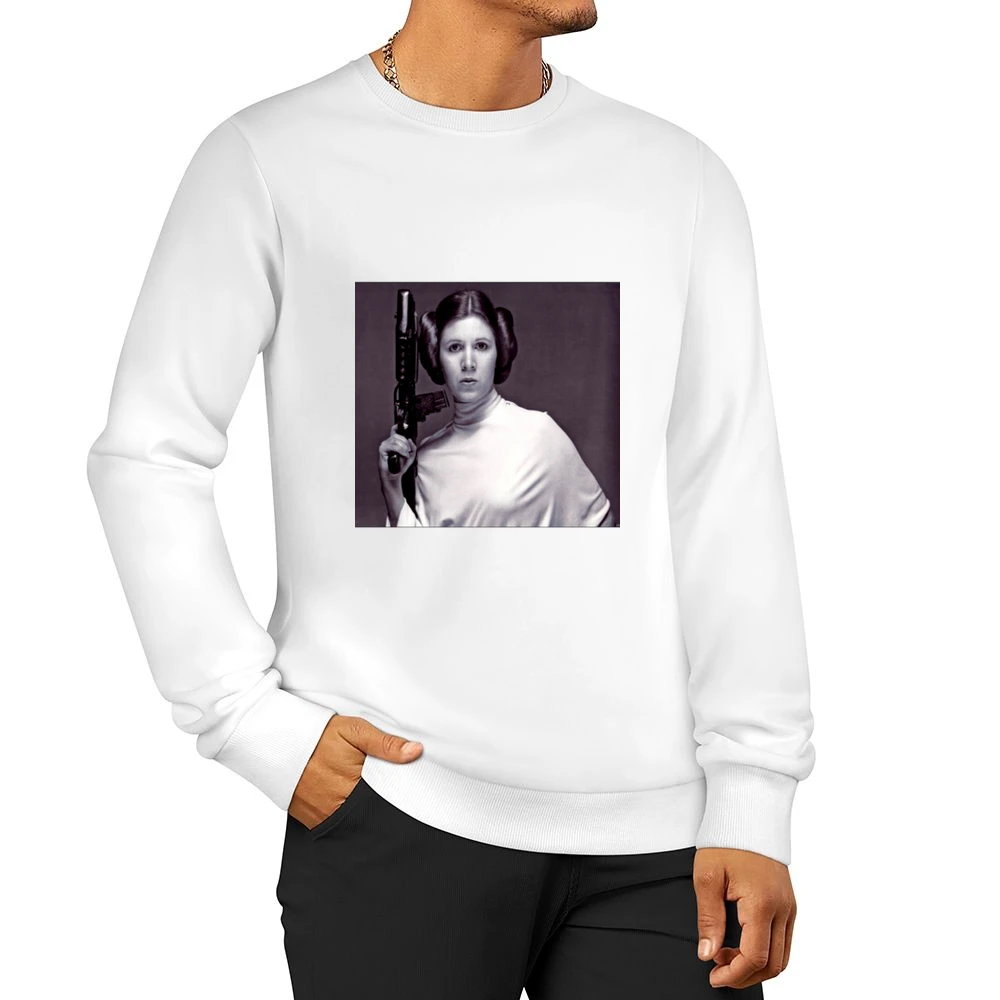 Princess Leia Pose Tshirt Men Pullover Sweatshirt
