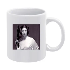 Princess Leia Pose Tshirt White Mug