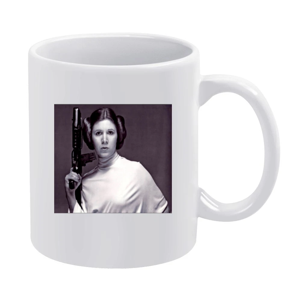 Princess Leia Pose Tshirt White Mug