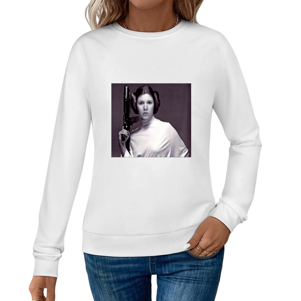 Princess Leia Pose Tshirt Women Pullover Sweatshirt