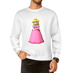 Princess Peach Tshirt European Size Pullover Sweater