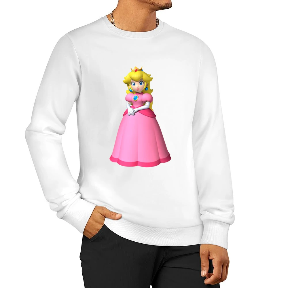 Princess Peach Tshirt Men Pullover Sweatshirt