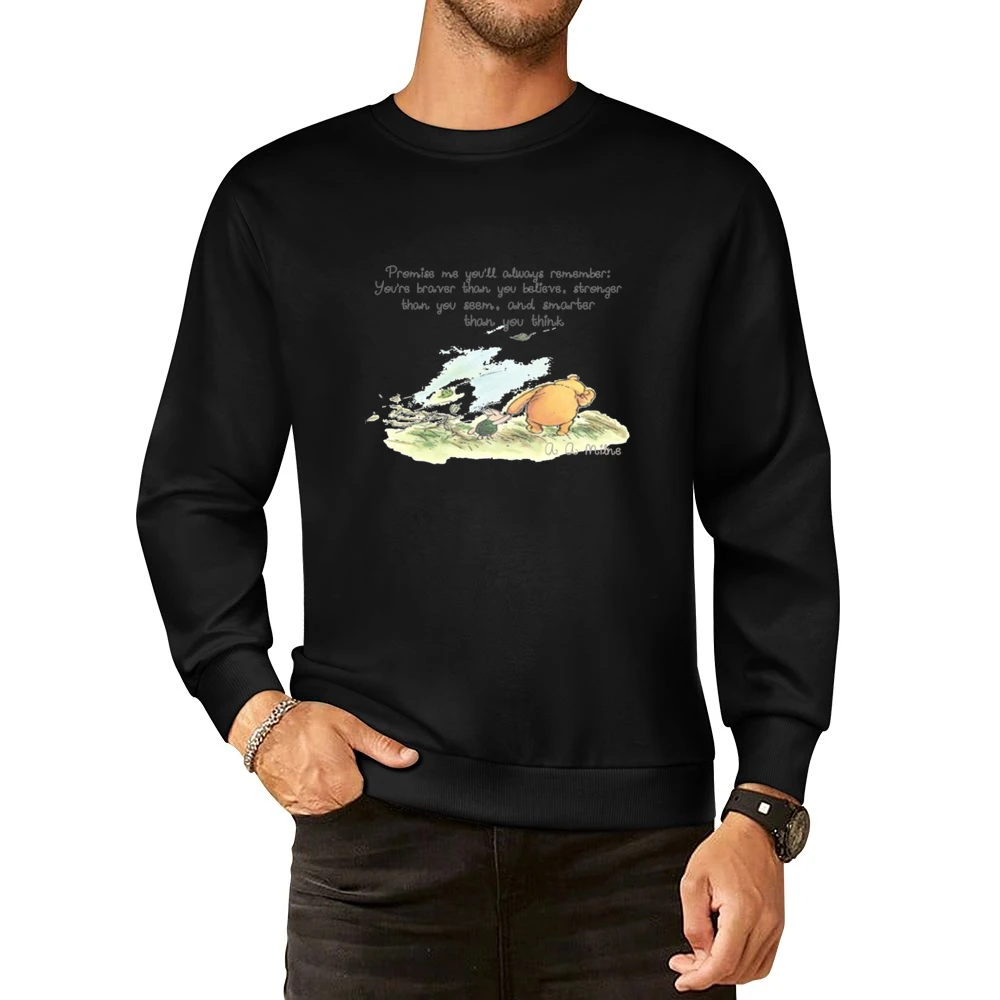 Promise Winnie The Pooh A Milne Fun Cartoon Graphic Tee Shirt European Size Pullover Sweater