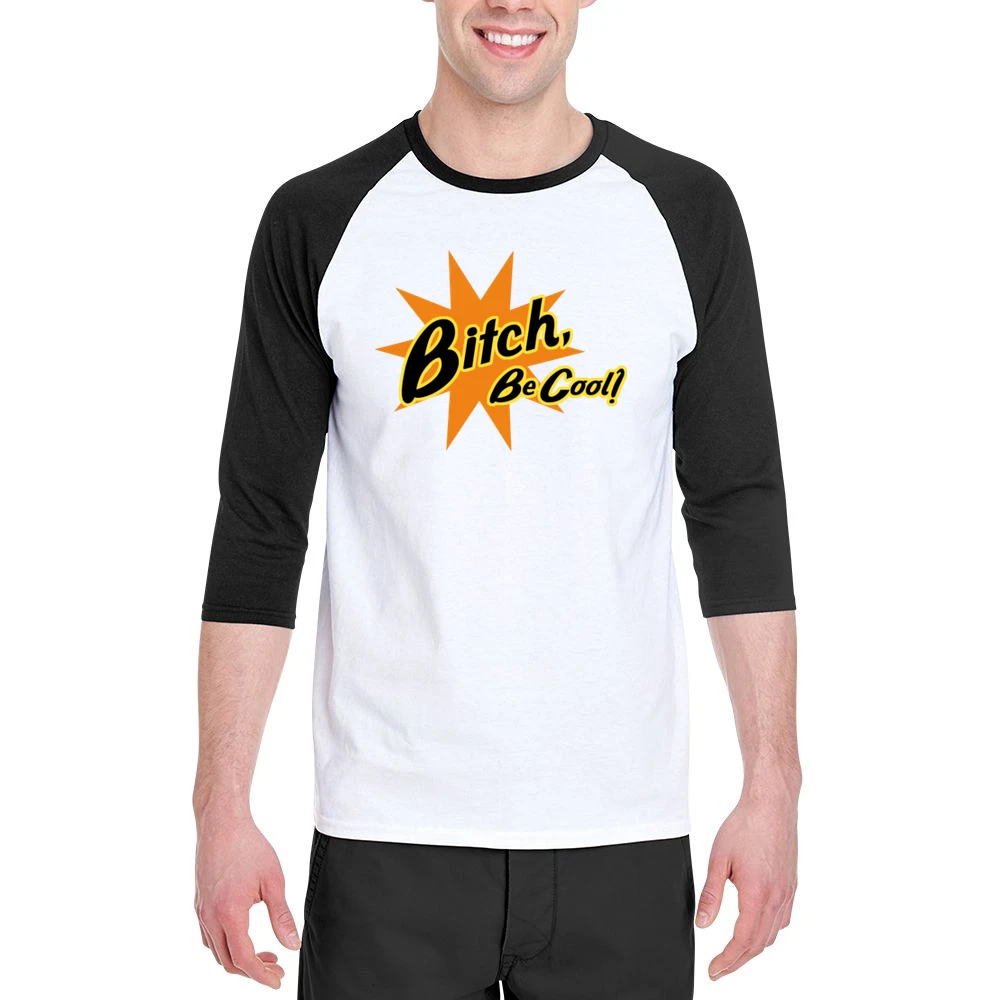 Pulp Fiction Be Cool Quote Men 3/4 Sleeve T-Shirt