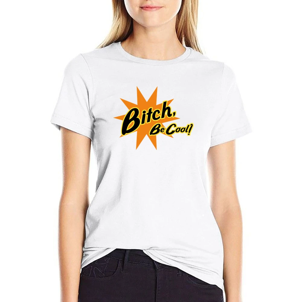 Pulp Fiction Be Cool Quote US Size Women Ladies T-shirt