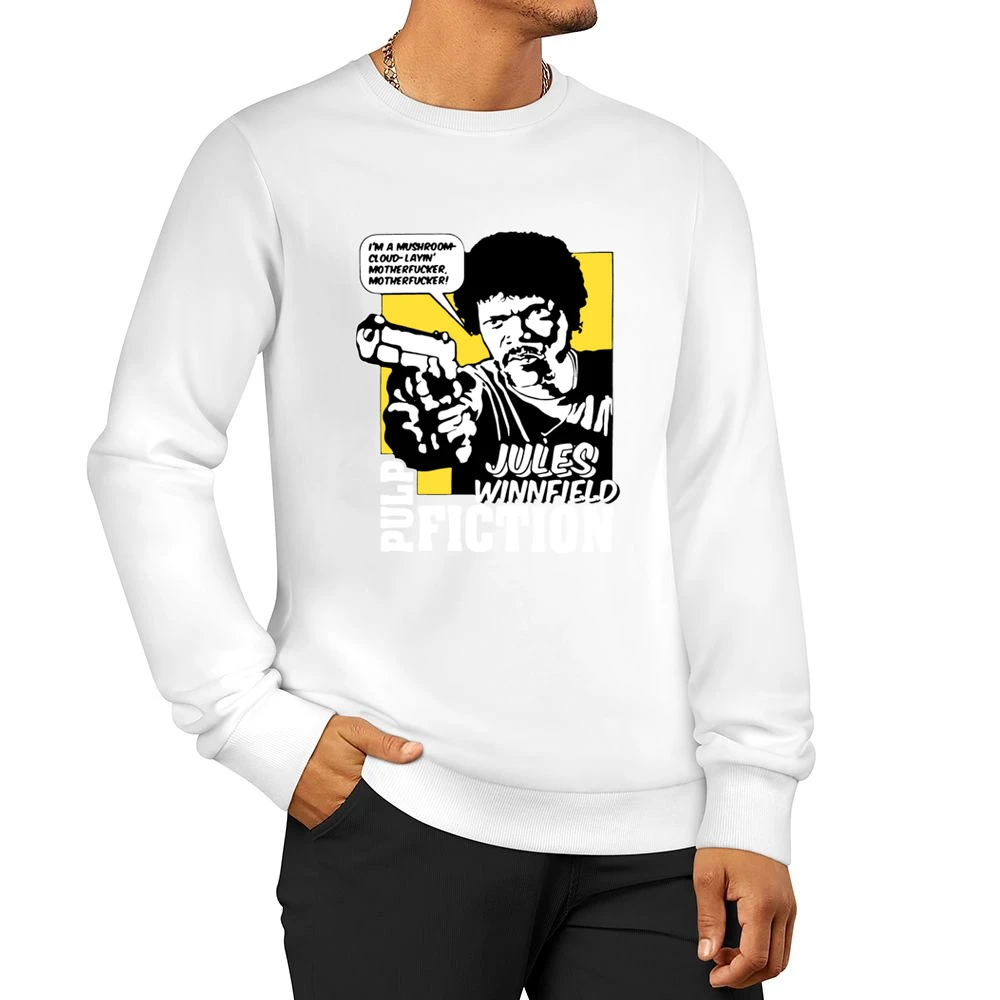 Pulp Fiction Eziekiel Quotes Men Pullover Sweatshirt