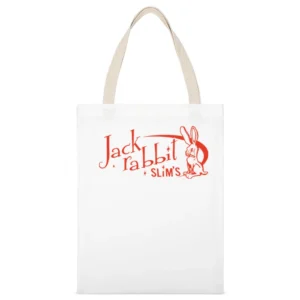 Pulp Fiction Jackrabbit Slims White Canvas Tote Shopping Bag