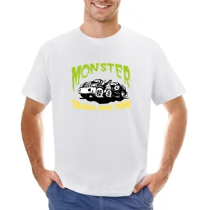 Pulp Fiction Monster Tow Truck Asian Size Men T-Shirt