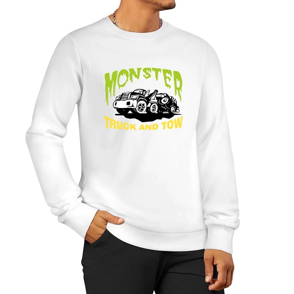 Pulp Fiction Monster Tow Truck Men Pullover Sweatshirt