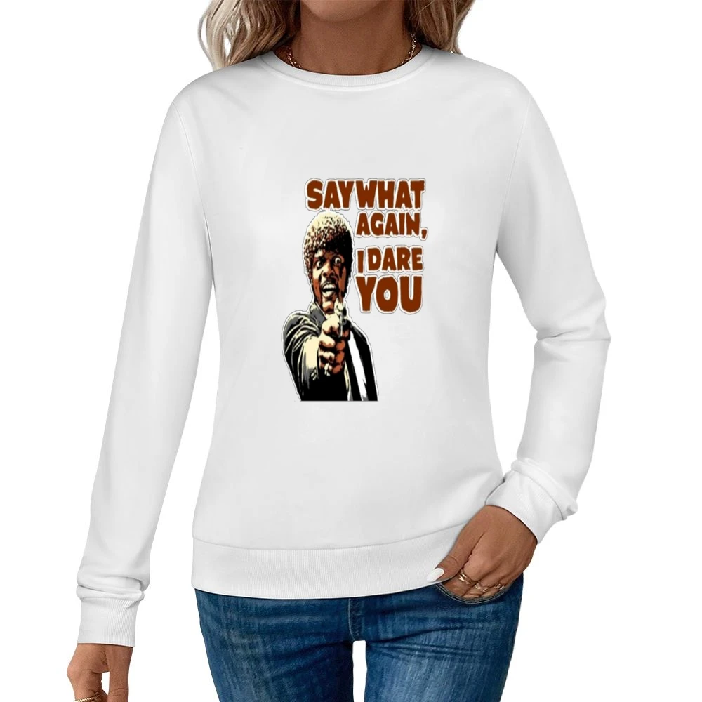 Pulp Fiction Tshirt Women Pullover Sweatshirt