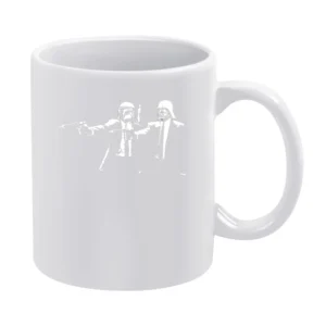 Pulp Fiction with Boba Fett and Darth Vader parody White Mug