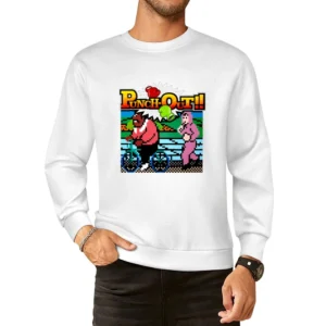 Punch Out Video Game Retro 80s European Size Pullover Sweater
