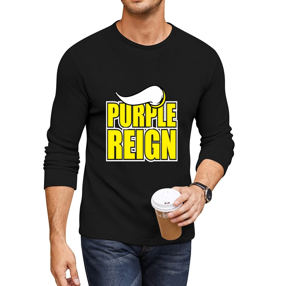 Purple Reign Minnesota Footbal Tshirt (all Styles And Colors Available Men CrewNeck Long Sleeve T-Shirt