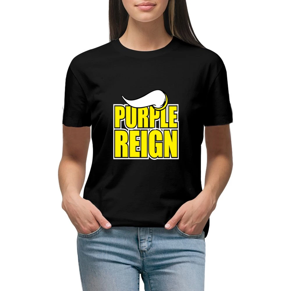 Purple Reign Minnesota Footbal Tshirt (all Styles And Colors Available Premium Women Ladies T-shirt