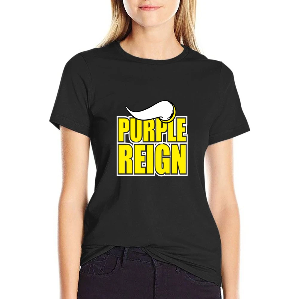 Purple Reign Minnesota Footbal Tshirt (all Styles And Colors Available US Size Women Ladies T-shirt