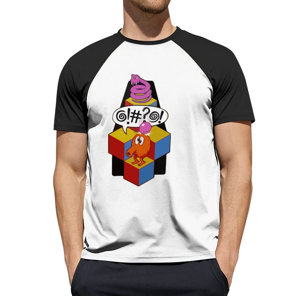 Q-Bert video game Men Short Sleeve T-Shirt