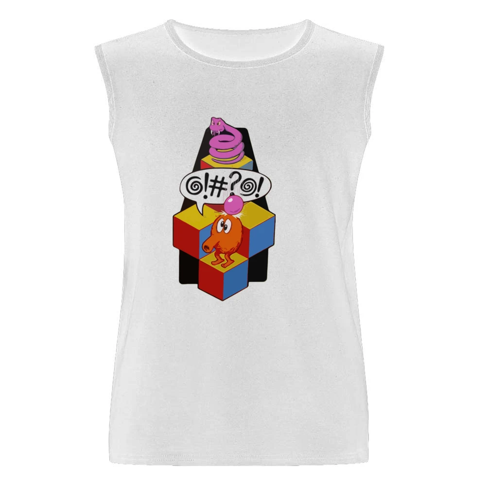 Q-Bert video game Men Sleeveless T-Shirt