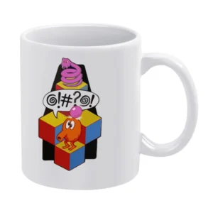 Q-Bert video game White Mug