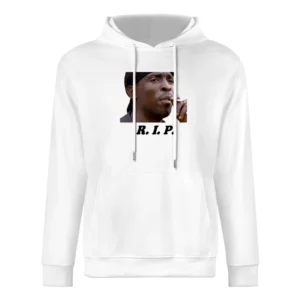R I P Omar Little European Size Men Hoodie