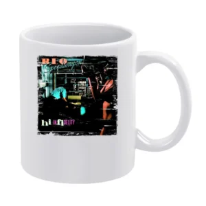 REO Speedwagon Hi Infidelity Album Cover Distressed Image White Mug