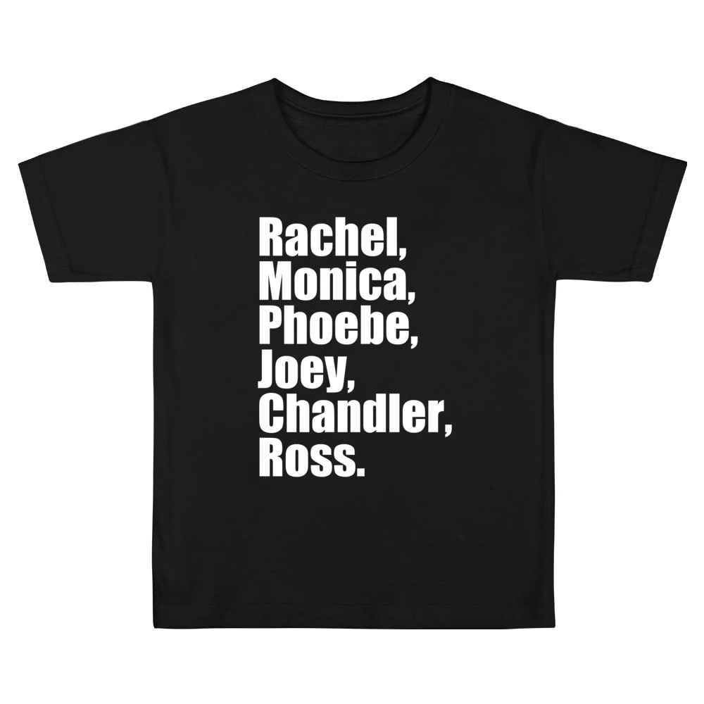Rachel Monica Phoebe Joey Chandler Ross Fun Friends TV Show Kids Boys Girls T-Shirt