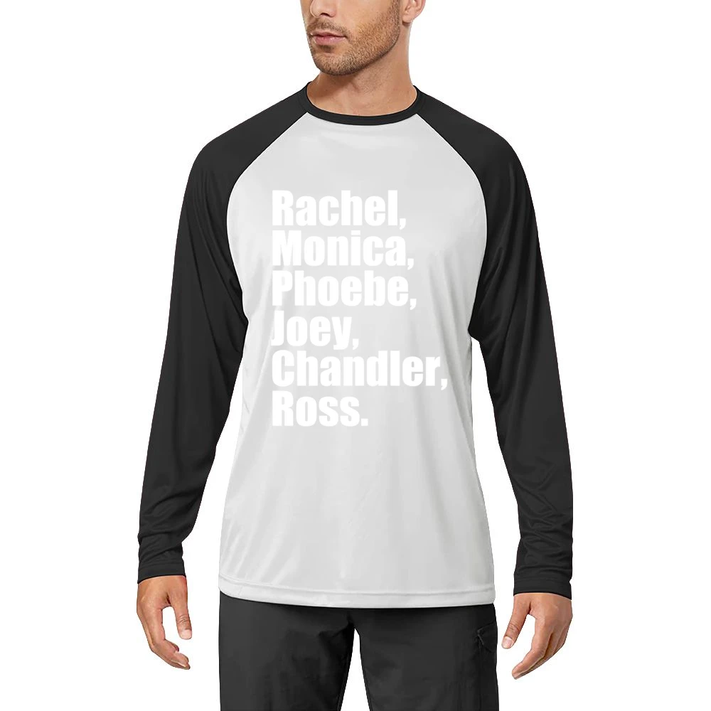 Rachel Monica Phoebe Joey Chandler Ross Fun Friends TV Show Men Long Sleeve T-Shirt