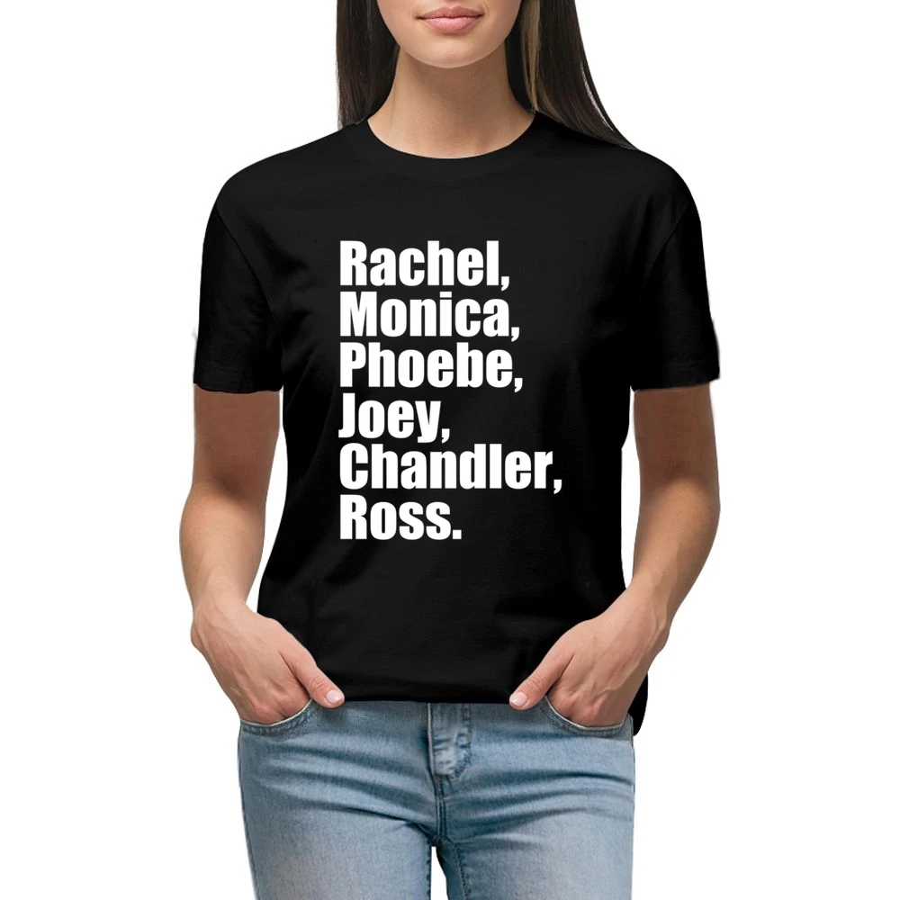 Rachel Monica Phoebe Joey Chandler Ross Fun Friends TV Show Premium Women Ladies T-shirt
