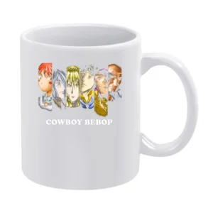 Radical Ed Vicious Julia Spike Spiegel Faye Valentine Jet Black Cowboy White Mug