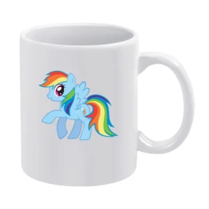 Rainbow Dash Tshirt White Mug