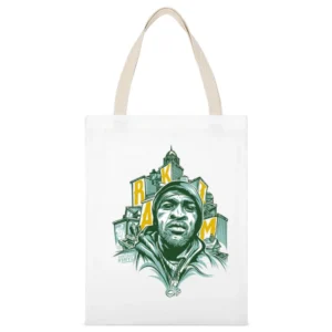 Rakim Vintage Vinyl Best Hip Hop Mc White Canvas Tote Shopping Bag
