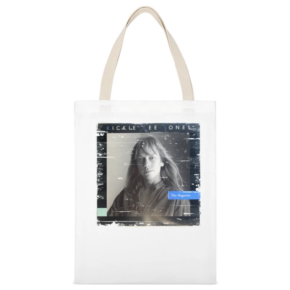 Randy Newman Trouble In Paradise Album Cover Distressed Image White Canvas Tote Shopping Bag