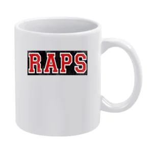 Raps Distressed Graphic Basketball Toronto Playoffs White Mug