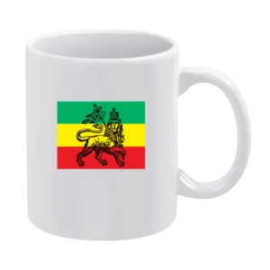 Rastafari Tshirt White Mug
