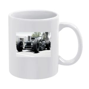 Rat Rod Jeep Tshirt White Mug
