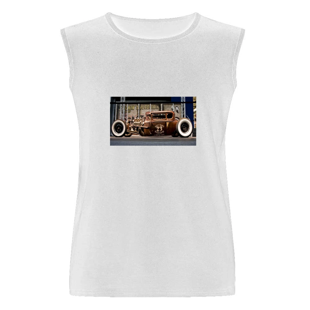 Rat Rod Poster Tshirt Men Sleeveless T-Shirt