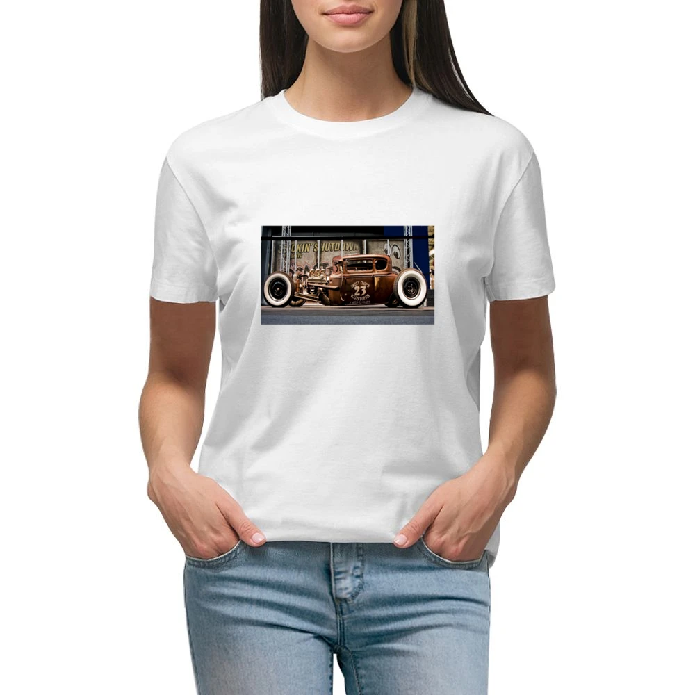 Rat Rod Poster Tshirt Premium Women Ladies T-shirt