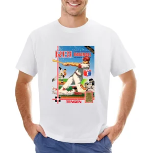 Rbi Baseball Nes Nintendo Old School Retro Video Game Fan Distressed T Asian Size Men T-Shirt