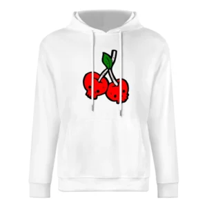 Red Skull Cherries fruit funny European Size Men Hoodie