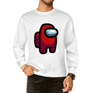 Red Suspect Fun Video Game Fan European Size Pullover Sweater