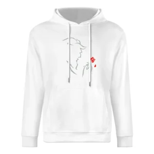 Red rose Beauty and the Beast European Size Men Hoodie