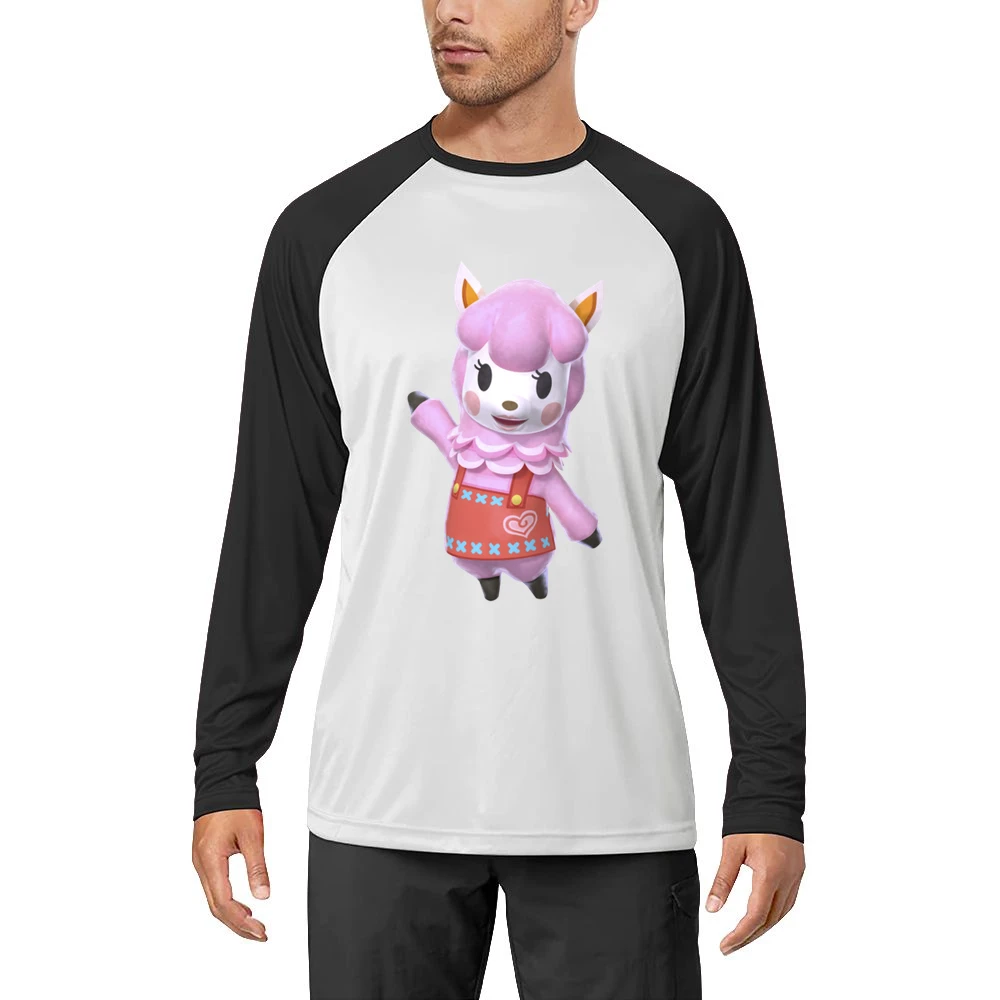 Reese From Animal Crossing Nintendo Character Video Game Men Long Sleeve T-Shirt