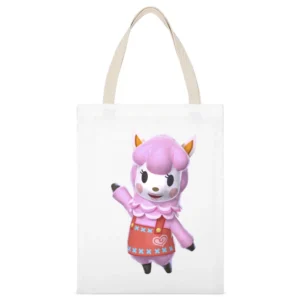 Reese From Animal Crossing Nintendo Character Video Game White Canvas Tote Shopping Bag