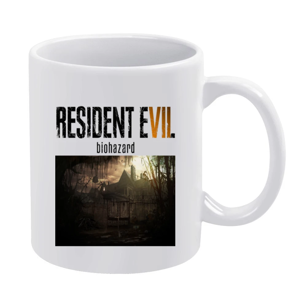 Resident Evil Biohazard White Mug