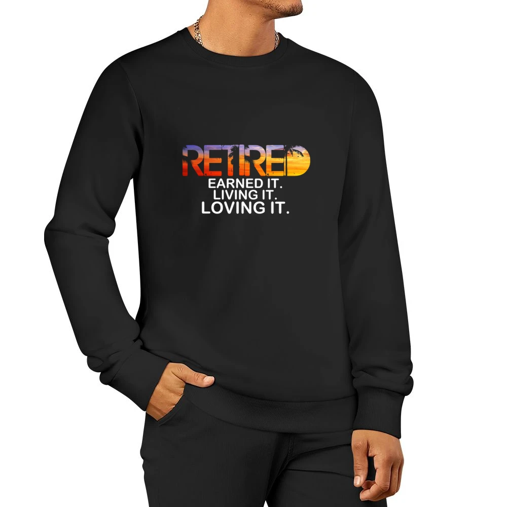 Retired Tshirt (all Styles And Colors Available) Men Pullover Sweatshirt