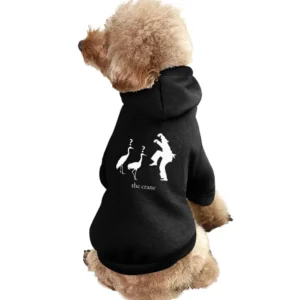 Retro 80s Martial Arts Funny Crane Pet Apparel Clothes