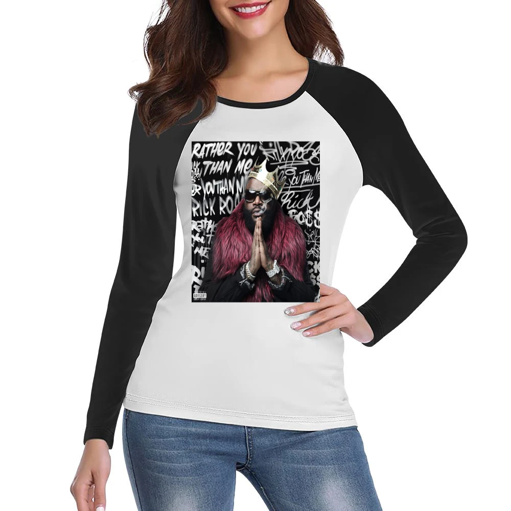 Rick Ross King (all Colors And Styles Available) Women Ladies Long Sleeve T-Shirt