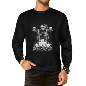 Ride Or Die Motorcycle Tshirt European Size Pullover Sweater