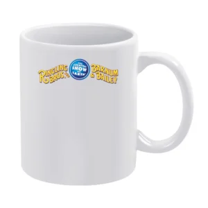 Ringling Bros And Barnum And Bailey Greatest Show Vintage Circus Graph White Mug